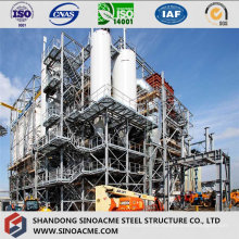 Marco de estructura de acero pesado para planta industrial